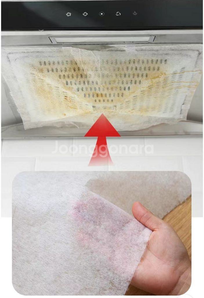 후드레인지 기름때 흡입 필름커버(새것)--4