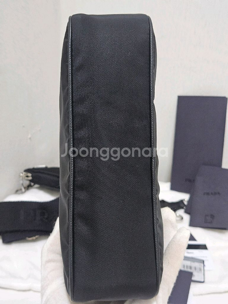 [새상품급] 프라다 리나일론 테수토 은장 체인 호보백--7