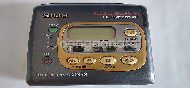 AIWA HS-JX649G 워크맨 작동품--0