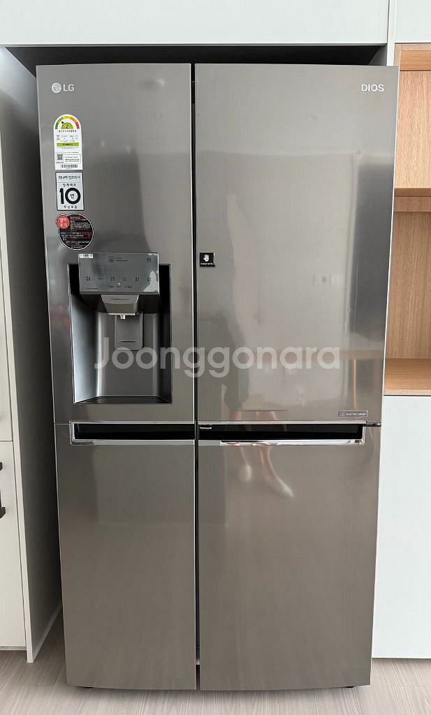 LG디오스 얼음정수기 냉장고 (양문형, J812S35)--0