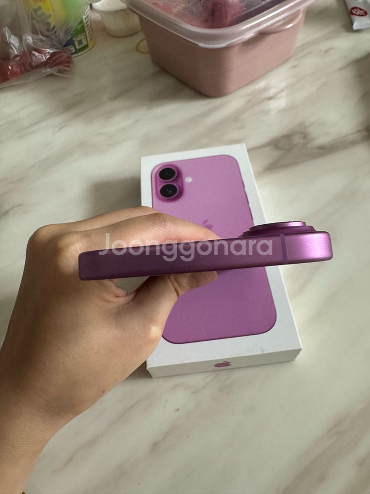 아이폰 16 핑크 256GB--1