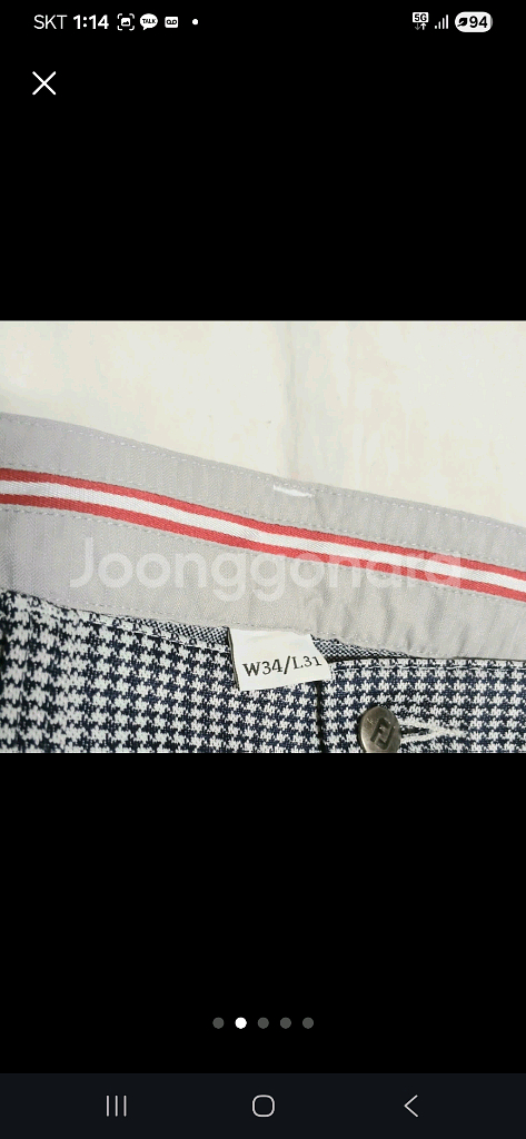 풋조이 골프팬츠 / 하운드투스 패턴 / 고급 골프웨어--2
