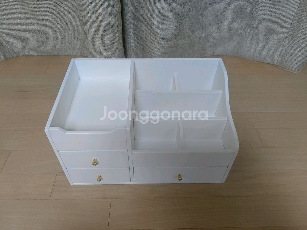 (미사용)나무서랍 정리함(40x25x22cm)수납함--1