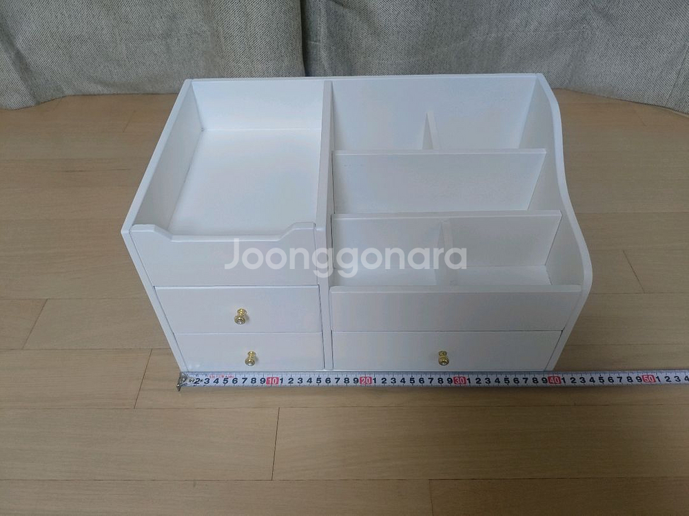 (미사용)나무서랍 정리함(40x25x22cm)수납함--2