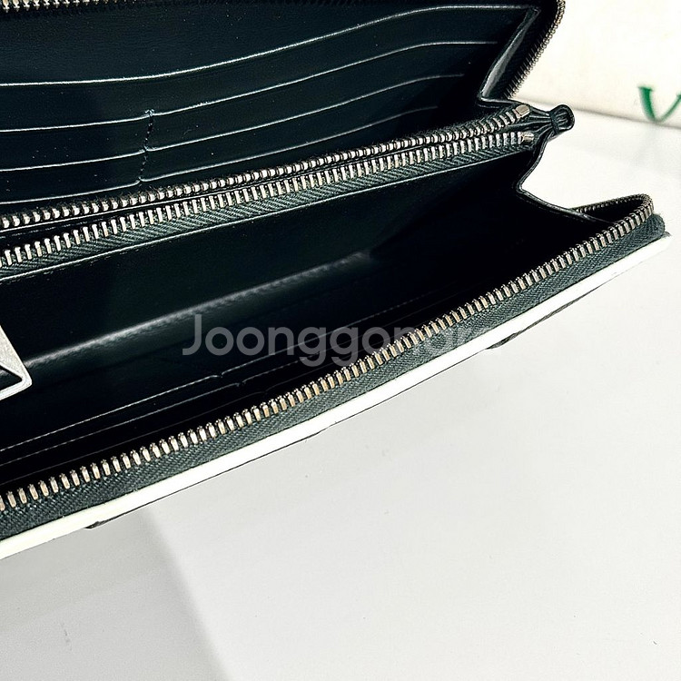 보테가 베네타 신형 인트레치아토 투톤 지퍼돌이 장지갑--7