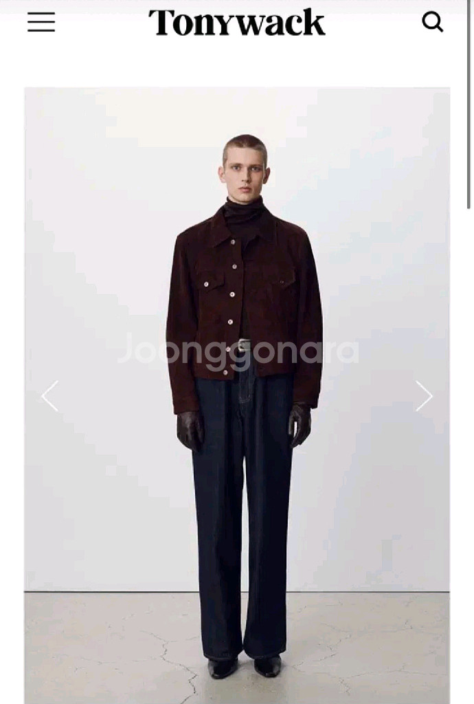 토니웩 24fw 스웨이드 트러커 다크브라운 L--0