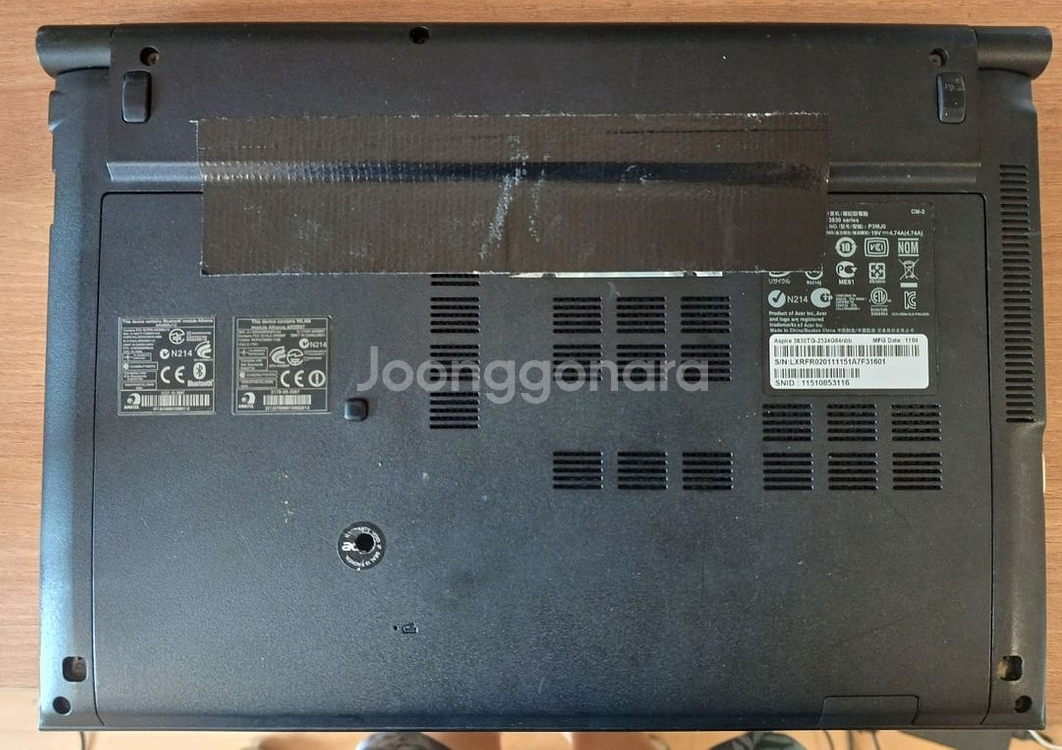 Acer 3830TG노트북 120SSD, 8기가램--3