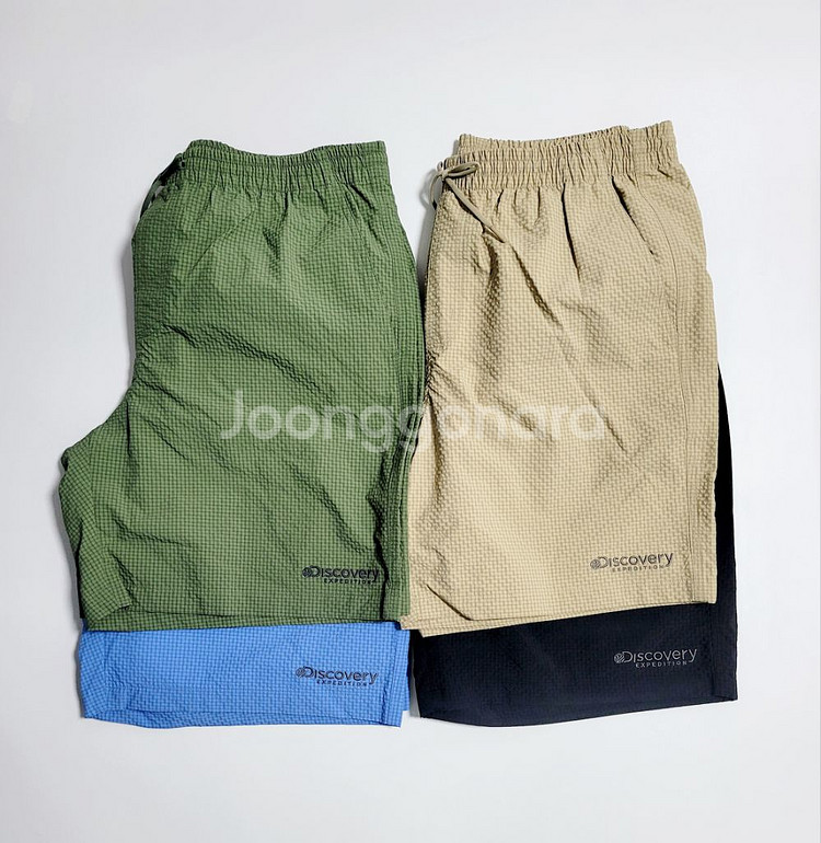 새상품)디스커버리 남성 경량 밴딩 여름반바지 S~2XL--0