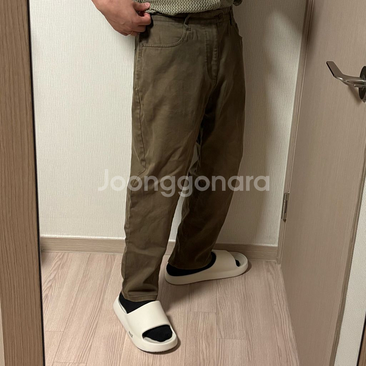 정품 에피그램 브라운 코튼 치노팬츠 면바지 32인치--1