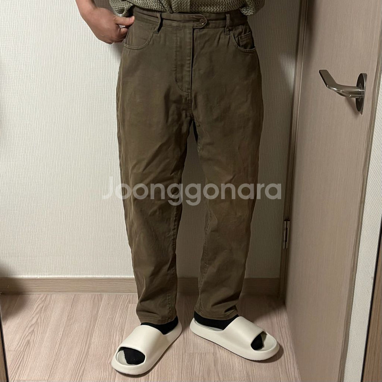 정품 에피그램 브라운 코튼 치노팬츠 면바지 32인치--0