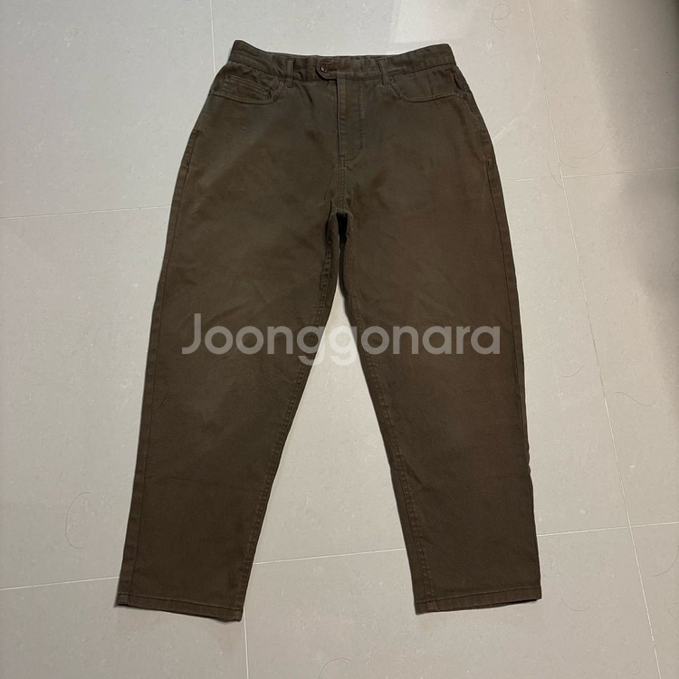 정품 에피그램 브라운 코튼 치노팬츠 면바지 32인치--2