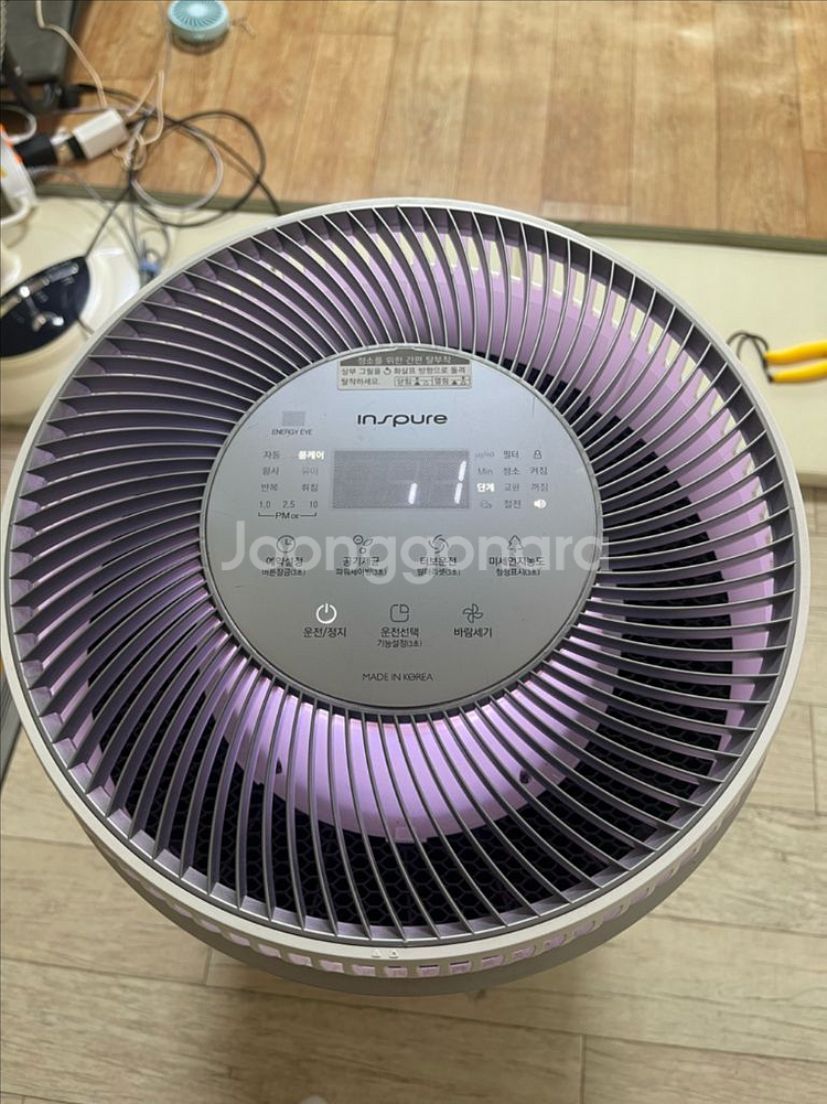 쿠쿠 인스퓨어 공기청정기 AC-w70m10fws 팝니다--2