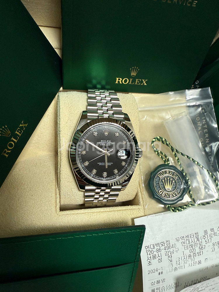 롤렉스 데이저스트 검판 텐포인트 쥬빌레 41MM 24년--1