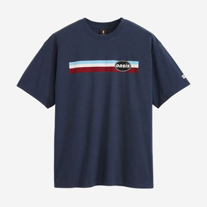 (M~XL)리바이스x오아시스 밴드 오발 로고 티셔츠 네