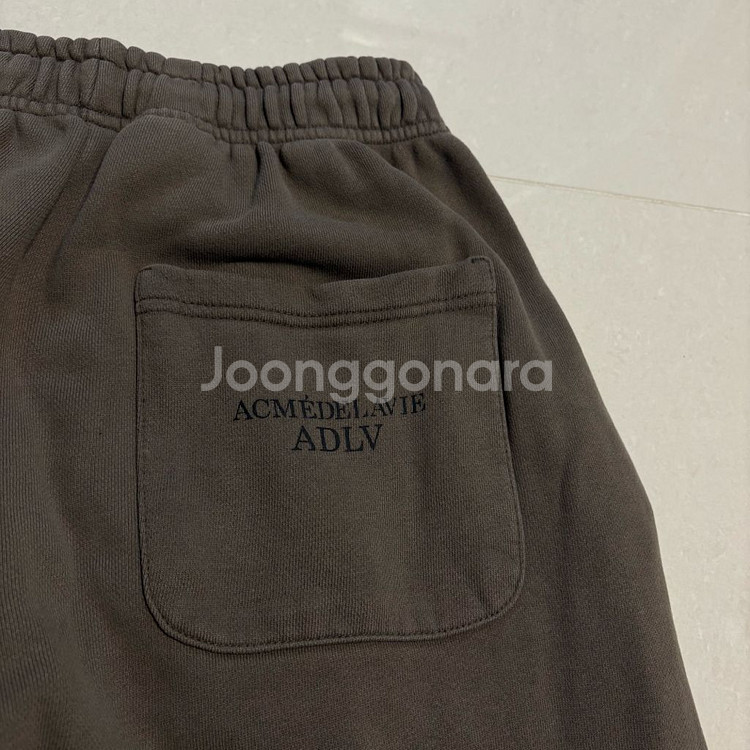 정품 아크메드라비 스펠아웃 브라운 코튼 조거 스웻팬츠--6