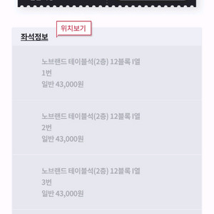 8/7일 삼성 ssg 노브랜드 테이블석 4인
