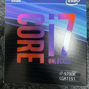 인텔 i7 9700k