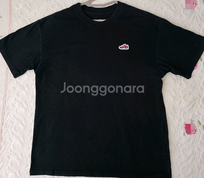 나이키(NIKE) 라운드 루즈핏 반팔 티셔츠 블랙 (M--0