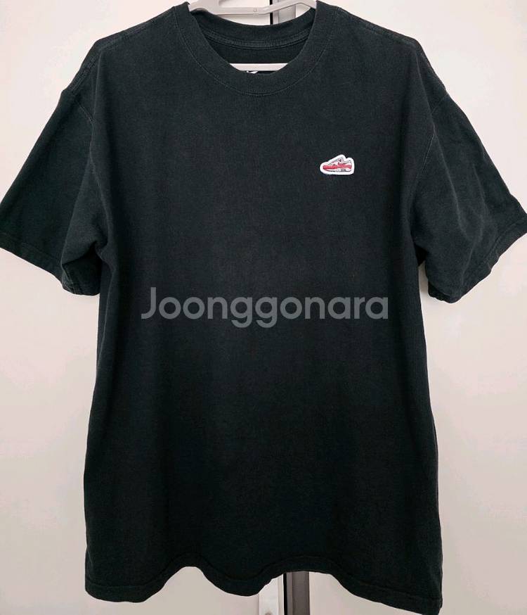 나이키(NIKE) 라운드 루즈핏 반팔 티셔츠 블랙 (M--1