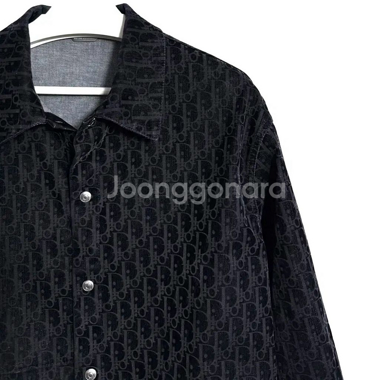 [50]디올 오블리크 코튼 벨벳 셔츠 데님자켓--1