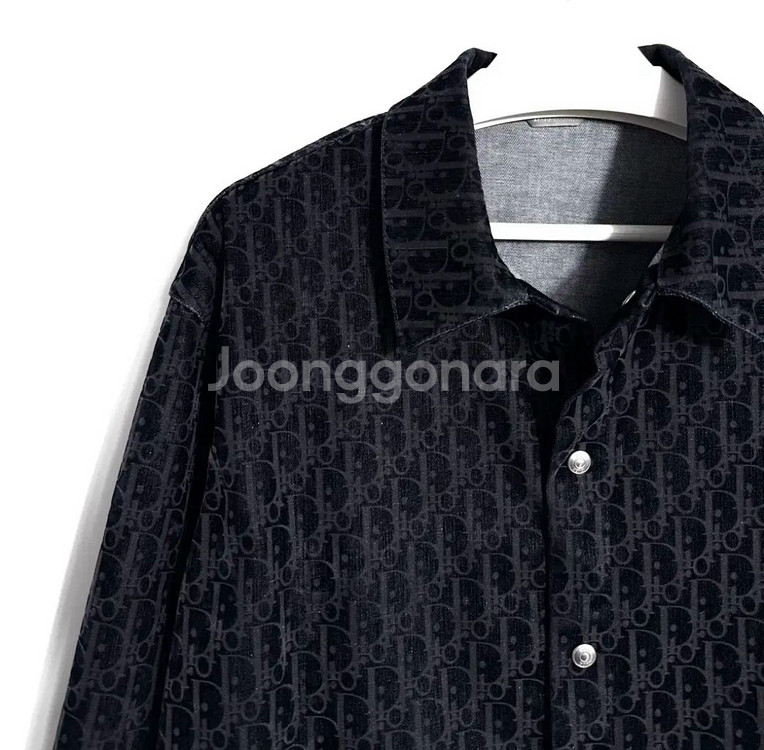 [50]디올 오블리크 코튼 벨벳 셔츠 데님자켓--2