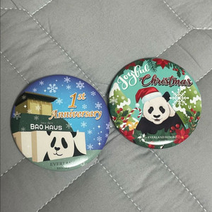 에버랜드 러바오 뱃지 푸바오 일괄