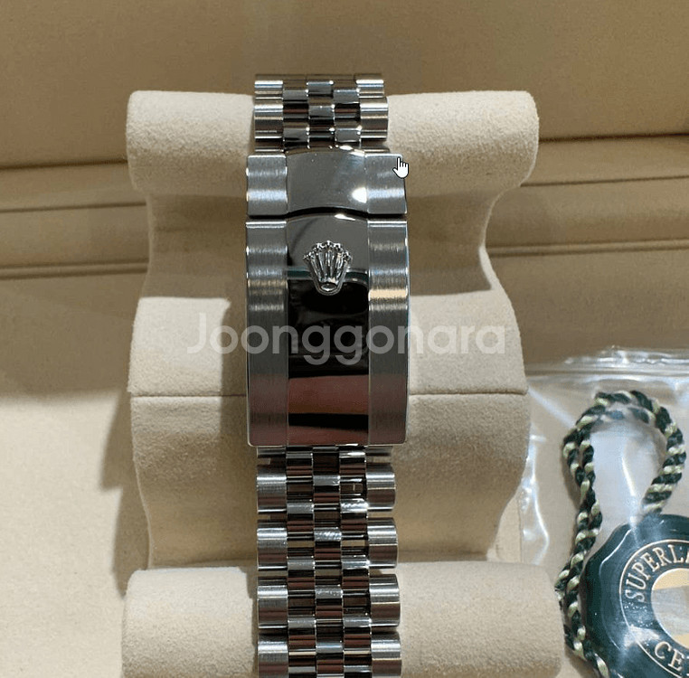 롤렉스 데이저스트 41MM 스틸 쥬빌레 검판 텐포인트--3