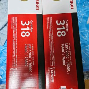 (새상품)정품 캐논 토너 318 블루 레드 2개 판매