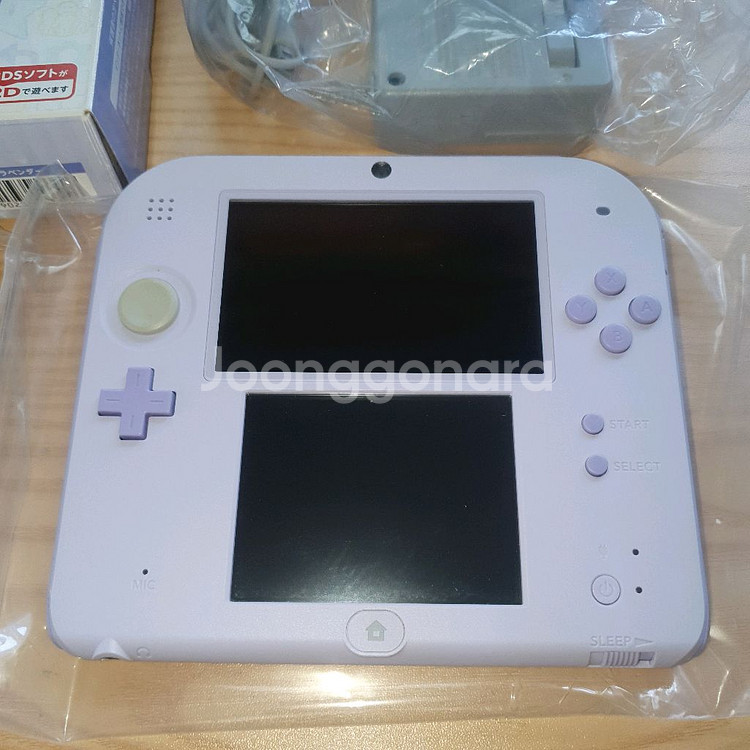 닌텐도 2ds 라벤더 박스 세트 A급--1
