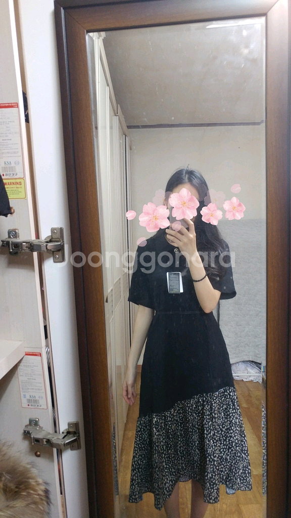 새상품)크링클 카라 원피스--0