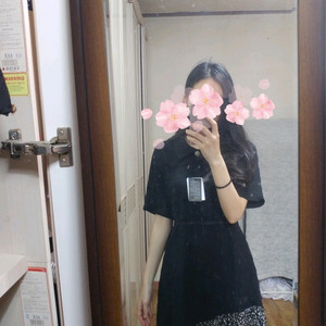 새상품)크링클 카라 원피스