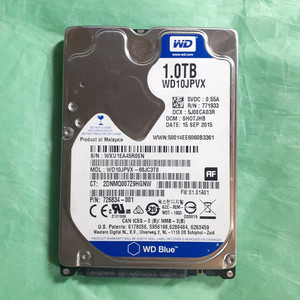 노트북 하드 WD Blue HDD 1TB 2.5인치