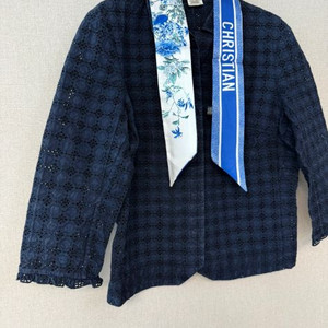 정품 니나리찌 플라워 펀칭 여름 자켓 블레이져