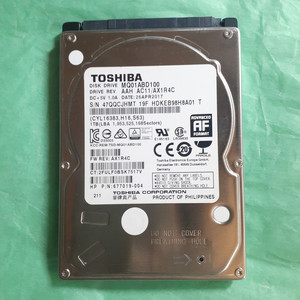 미사용급 노트북하드 도시바 HDD 1TB 2.5인치