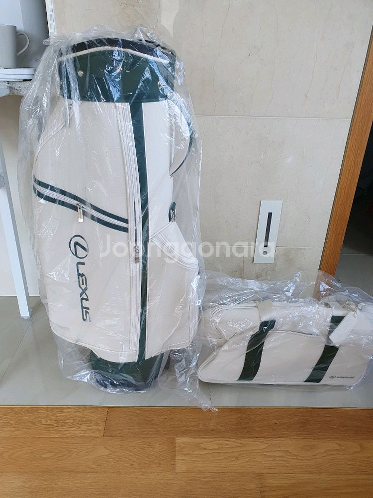 렉서스 골프백 세트 캐디백 보스턴백 화이트 새상품 판매--2
