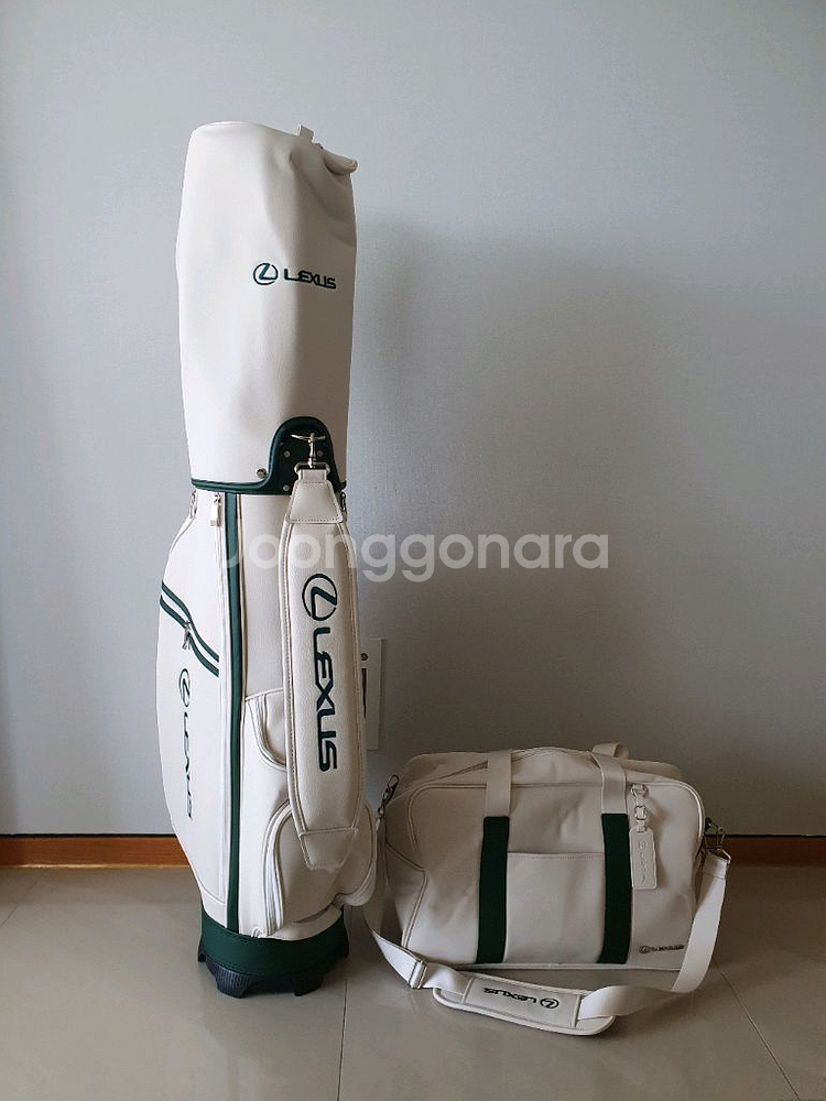 렉서스 골프백 세트 캐디백 보스턴백 화이트 새상품 판매--0