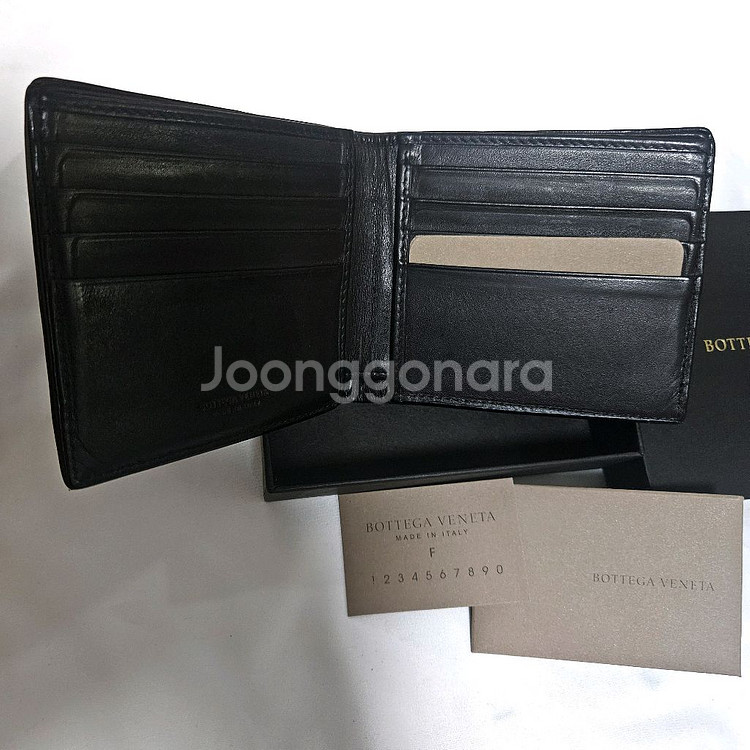 보테가베네타 반지갑 정품 구성품 사진 참고 하자없어요--1