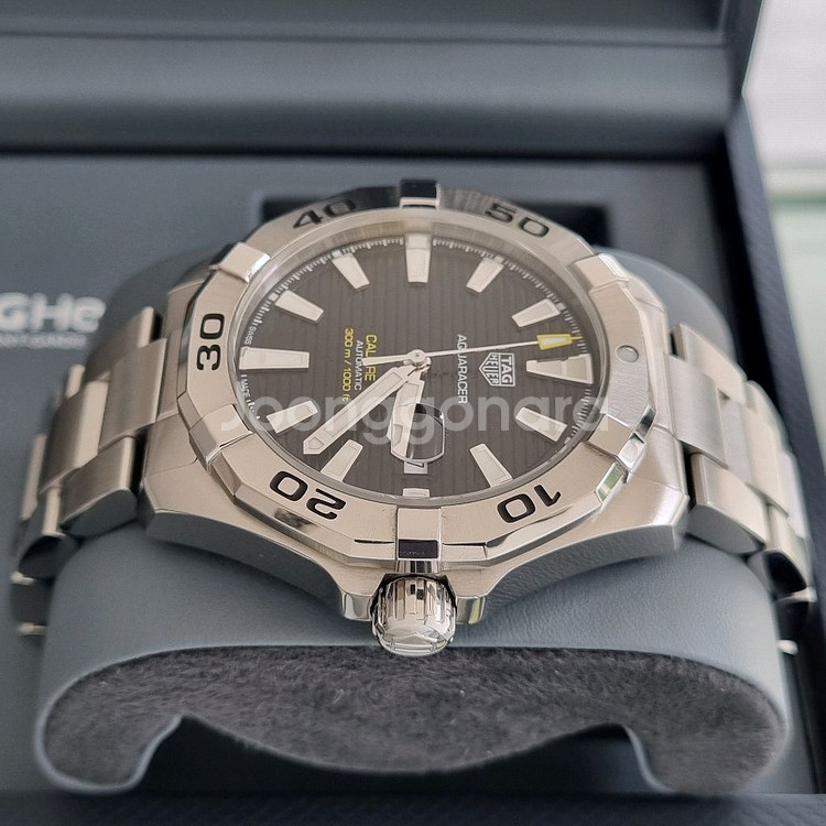 태그호이어 아쿠아레이서 300 오토 43mm 검판 WA--4