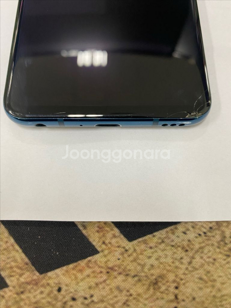 LG V40 블루 128GB 부분파손폰 기능OK--5