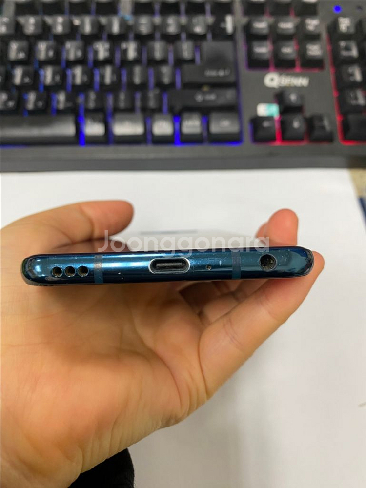 LG V40 블루 128GB 부분파손폰 기능OK--8
