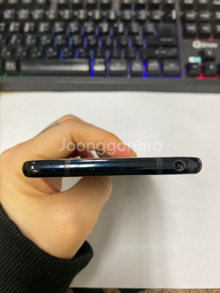 LG V35 블랙 64GB 무잔상 부분파손폰 기능OK--4