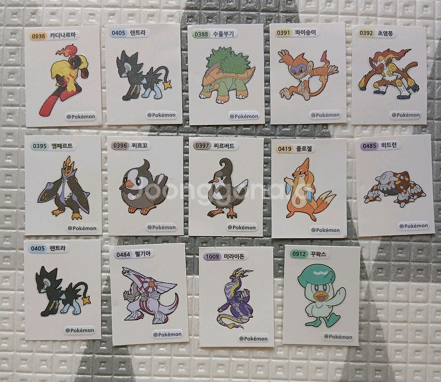 포켓몬띠부씰 349세대, 시즌1, 시즌2 개별판매--0