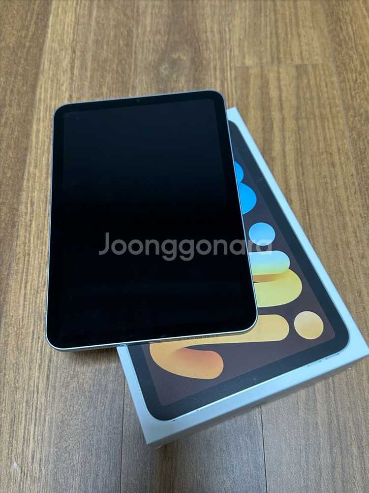 아이패드 미니7 블루 128 wifi + 공식 케이스--1