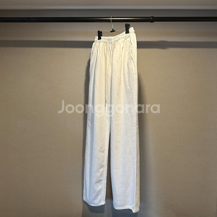 폴로 린넨 세미와이드 팬츠--2