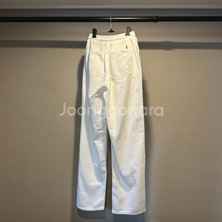 폴로 린넨 세미와이드 팬츠--3