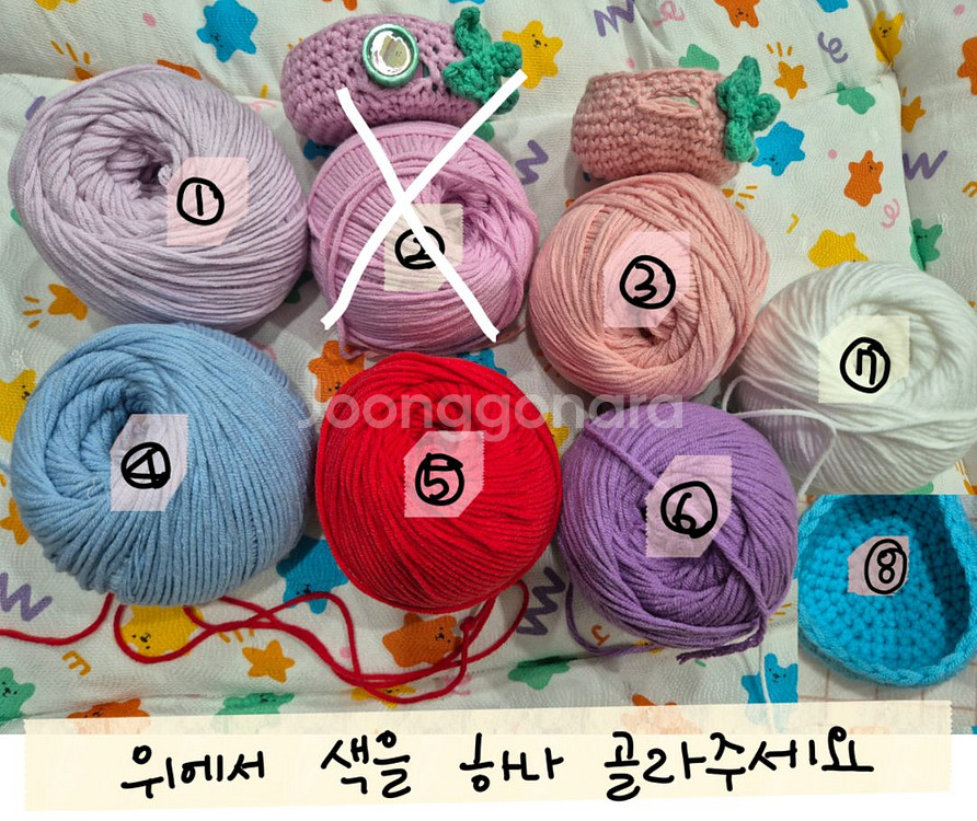 (뜨개케이스) 다마고치 파라다이스 뜨개케이스팝니다--1