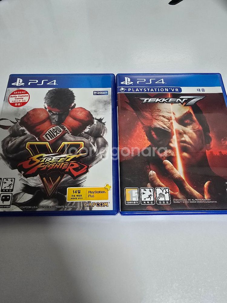 ps4 cd(스트릿파이터, 철권) 팝니다.--0