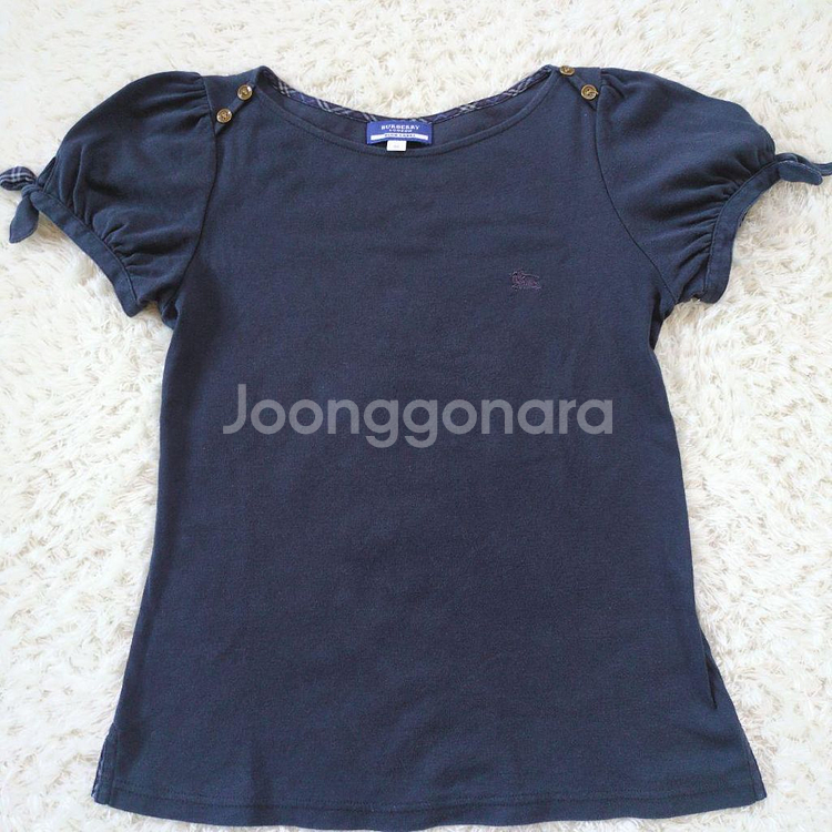 버버리 블루라벨 퍼프 리본 티셔츠--0