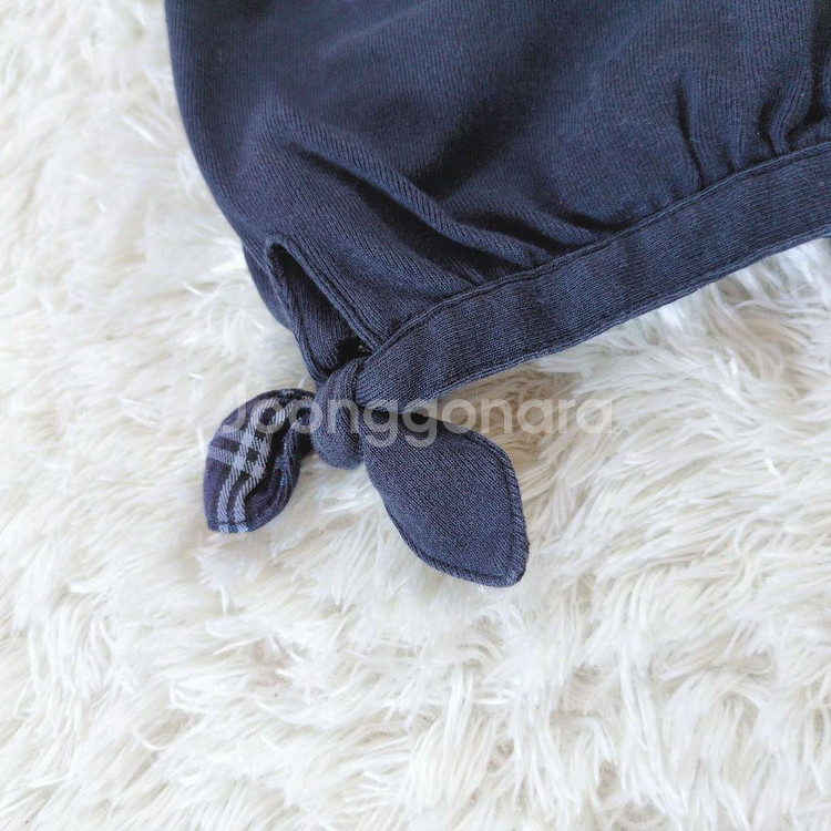 버버리 블루라벨 퍼프 리본 티셔츠--3