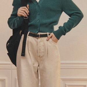 아비에무아 Cropped Merino-Wool 가디건